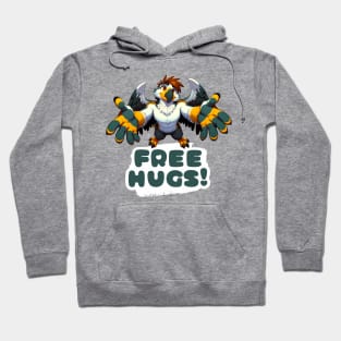 Free Hugs From an Avian Anthro Griffin Hoodie